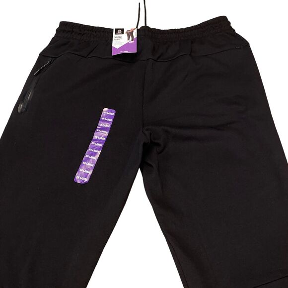 Member's Mark Everyday Active Joggers Mens 2XL Black Stretch Comfort Waistband - Picture 10 of 15